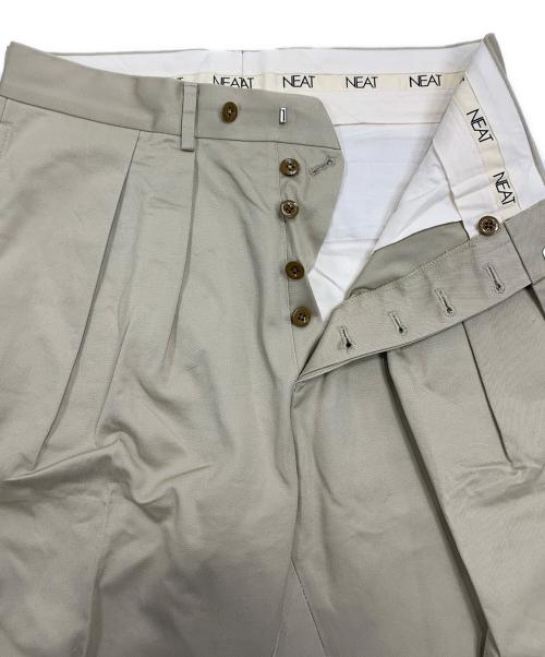 NEAT（ニート）NEAT (ニート) ツータックパンツ ベージュ サイズ:48の古着・服飾アイテム
