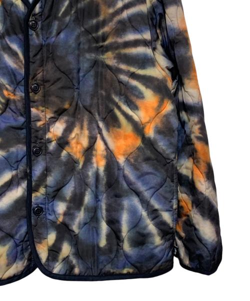 ALPHA（アルファ）ALPHA (アルファ) stussy (ステューシー) キルティングジャケット ネイビー×オレンジ サイズ:Mの古着・服飾アイテム