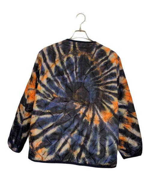 ALPHA（アルファ）ALPHA (アルファ) stussy (ステューシー) キルティングジャケット ネイビー×オレンジ サイズ:Mの古着・服飾アイテム