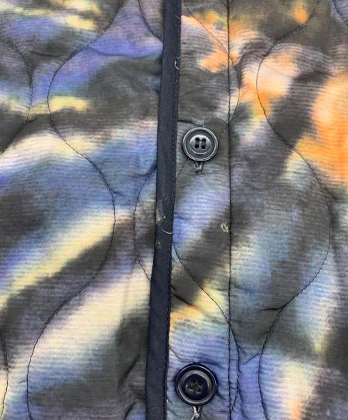 ALPHA（アルファ）ALPHA (アルファ) stussy (ステューシー) キルティングジャケット ネイビー×オレンジ サイズ:Mの古着・服飾アイテム