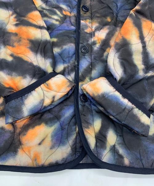 ALPHA（アルファ）ALPHA (アルファ) stussy (ステューシー) キルティングジャケット ネイビー×オレンジ サイズ:Mの古着・服飾アイテム