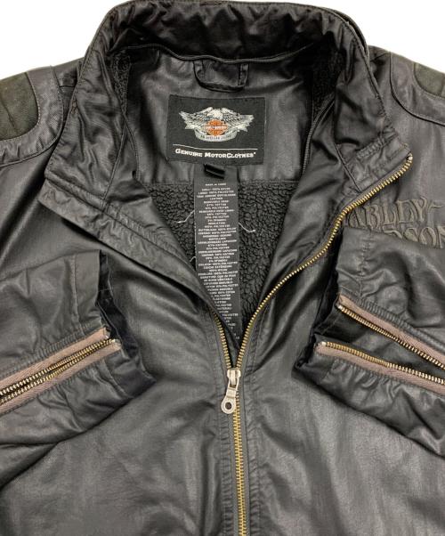 HARLEY-DAVIDSON（ハーレーダビッドソン）HARLEY-DAVIDSON (ハーレーダビッドソン) バイカージャケット ブラック サイズ:Lの古着・服飾アイテム