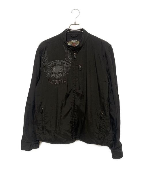 HARLEY-DAVIDSON（ハーレーダビッドソン）HARLEY-DAVIDSON (ハーレーダビッドソン) バイカ―ジャケット ブラック サイズ:Lの古着・服飾アイテム