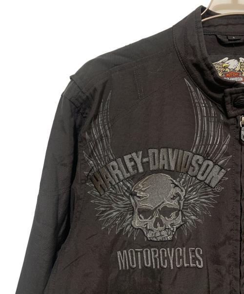 HARLEY-DAVIDSON（ハーレーダビッドソン）HARLEY-DAVIDSON (ハーレーダビッドソン) バイカ―ジャケット ブラック サイズ:Lの古着・服飾アイテム