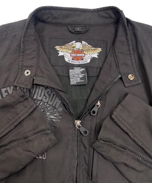 HARLEY-DAVIDSON（ハーレーダビッドソン）HARLEY-DAVIDSON (ハーレーダビッドソン) バイカ―ジャケット ブラック サイズ:Lの古着・服飾アイテム