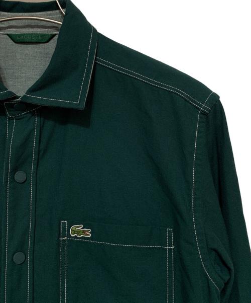 LACOSTE（ラコステ）LACOSTE (ラコステ) リバーシブルスナップボタンシャツ グリーン サイズ:US M/FR 40の古着・服飾アイテム