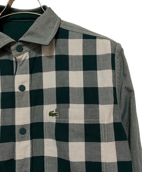LACOSTE（ラコステ）LACOSTE (ラコステ) リバーシブルスナップボタンシャツ グリーン サイズ:US M/FR 40の古着・服飾アイテム