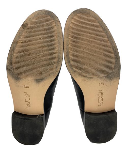 LAUREN RALPH LAUREN（ローレンラルフローレン）LAUREN RALPH LAUREN (ローレンラルフローレン) サイドゴアブーツ ブラック サイズ:6.5Bの古着・服飾アイテム