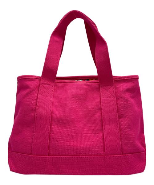 POLO RALPH LAUREN（ポロ・ラルフローレン）POLO RALPH LAUREN (ポロ・ラルフローレン) キャンバストートバッグ ピンクの古着・服飾アイテム