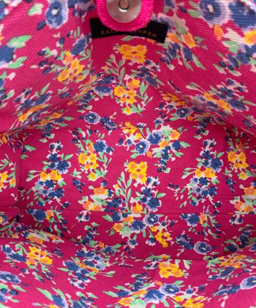 POLO RALPH LAUREN（ポロ・ラルフローレン）POLO RALPH LAUREN (ポロ・ラルフローレン) キャンバストートバッグ ピンクの古着・服飾アイテム
