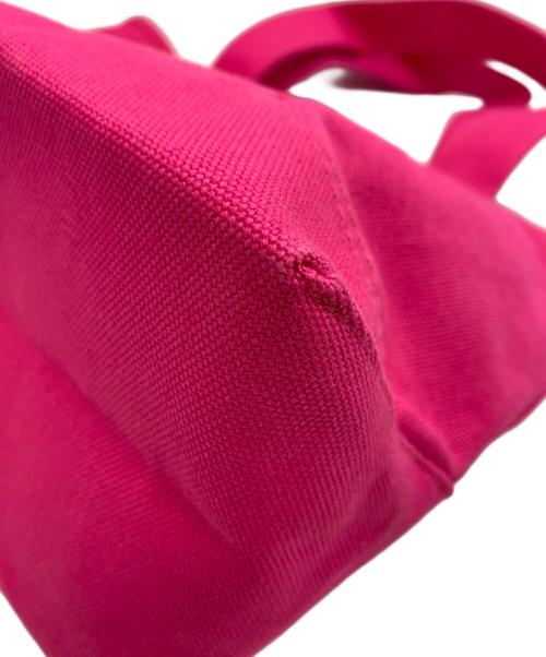 POLO RALPH LAUREN（ポロ・ラルフローレン）POLO RALPH LAUREN (ポロ・ラルフローレン) キャンバストートバッグ ピンクの古着・服飾アイテム