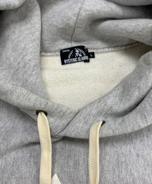 Hysteric Glamour（ヒステリックグラマー）Hysteric Glamour (ヒステリックグラマー) TRIANGLE WOMAN スウェットパーカー グレー サイズ:Ｌの古着・服飾アイテム