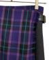 MACKINTOSH PHILOSOPHY (マッキントッシュ フィロソフィー) タータンチェックキルトラップスカート パープル サイズ:34：6000円