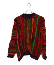 Coogi（クージー）の古着「厚手ニット」｜レッド×グリーン