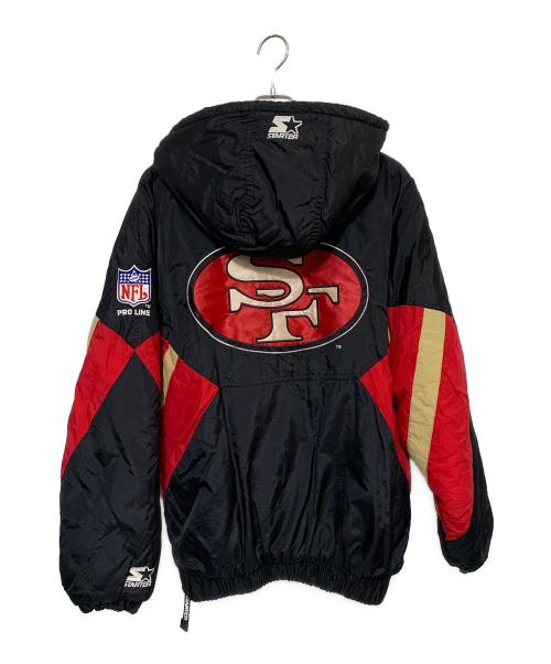 STARTER（スターター）STARTER (スターター) PRO LINE NFL SAN FRANCISCO 49ERS　ジャケット レッド×ブラック サイズ:Lの古着・服飾アイテム