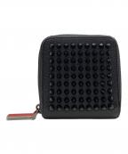 Christian Louboutinクリスチャン・ルブタン）の古着「PANETTONE SQUARE WALLET」｜ブラック