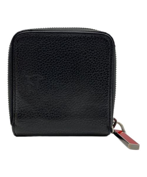 Christian Louboutin（クリスチャン・ルブタン）Christian Louboutin (クリスチャン・ルブタン) PANETTONE SQUARE WALLET ブラックの古着・服飾アイテム