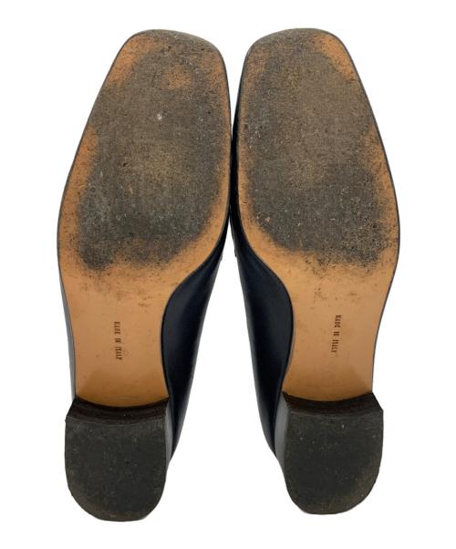 Salvatore Ferragamo（サルヴァトーレ フェラガモ）Salvatore Ferragamo (サルヴァトーレ フェラガモ) ダブルガンチーニローファー ネイビー サイズ:7の古着・服飾アイテム