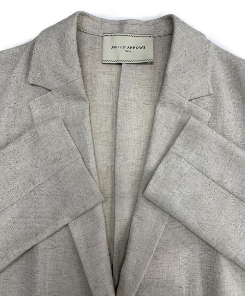 UNITED ARROWS TOKYO（ユナイテッドアローズトウキョウ）UNITED ARROWS TOKYO (ユナイテッドアローズトウキョウ) Spiree IASテーラードジャケット ベージュ サイズ:36 未使用品の古着・服飾アイテム