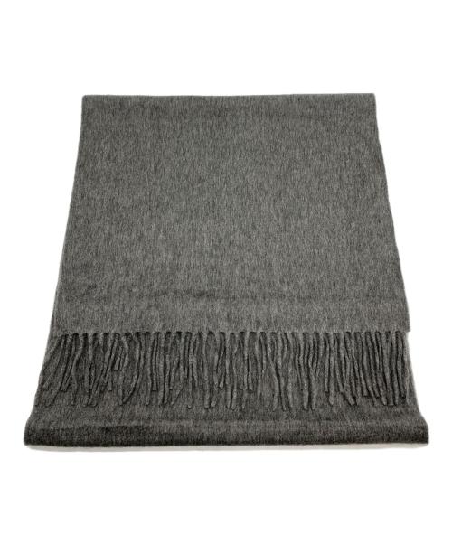 HERMES（エルメス）HERMES (エルメス) カシミアマフラー グレーの古着・服飾アイテム