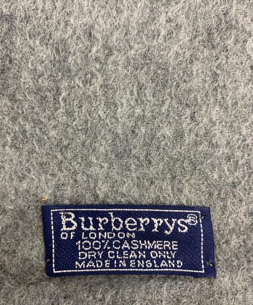 Burberry's（バーバリー）Burberry's (バーバリーズ) カシミアマフラー グレーの古着・服飾アイテム