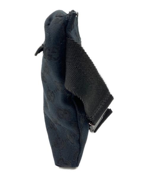 GUCCI（グッチ）GUCCI (グッチ) GGキャンバス ウエストポーチ ブラックの古着・服飾アイテム