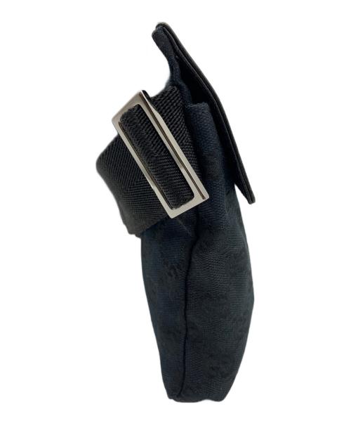 GUCCI（グッチ）GUCCI (グッチ) GGキャンバス ウエストポーチ ブラックの古着・服飾アイテム