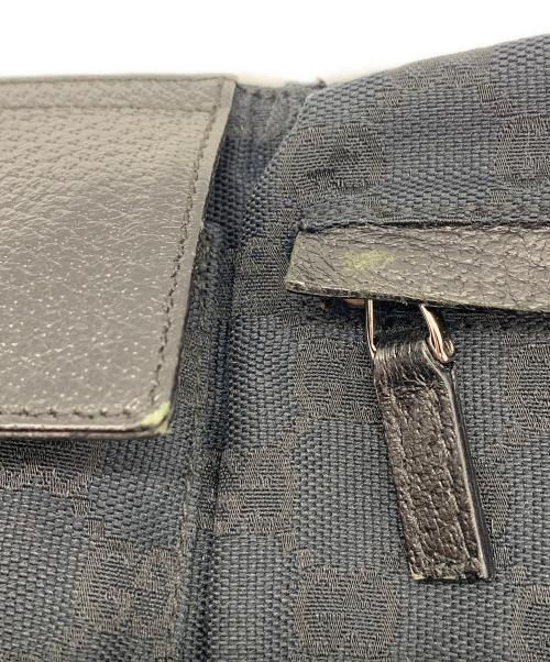 GUCCI（グッチ）GUCCI (グッチ) GGキャンバス ウエストポーチ ブラックの古着・服飾アイテム