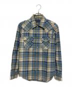 IRON HEARTアイアンハート）の古着「長袖シャツ」｜ブルー