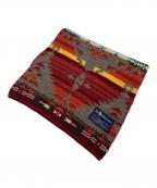 POLO RALPH LAURENポロ・ラルフローレン）の古着「ネイティブ柄マフラー」｜レッド×マルチ