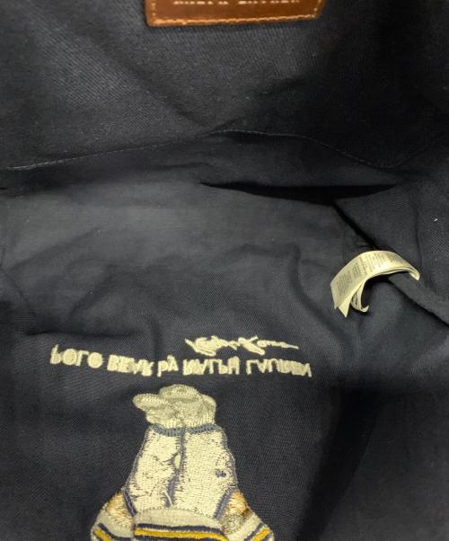 POLO RALPH LAUREN（ポロ・ラルフローレン）POLO RALPH LAUREN (ポロ・ラルフローレン) Bear トートバッグ ネイビーの古着・服飾アイテム