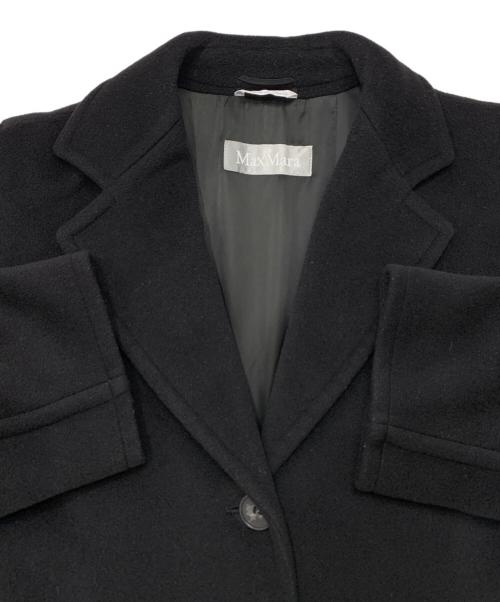 MaxMara（マックスマーラ）MaxMara (マックスマーラ) チェスターコート ブラック サイズ:42の古着・服飾アイテム