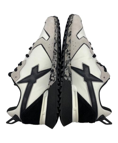 W6YZ（ウィズ）w6yz (ウィズ) ナイロン スエードスニーカー ホワイト×グレー サイズ:26 未使用品の古着・服飾アイテム