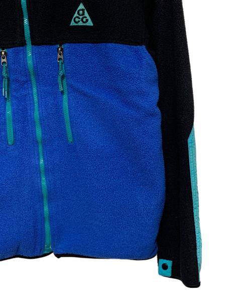 NIKE ACG（ナイキエーシージー）NIKE ACG (ナイキエーシージー) フリースジャケット ブルー×ブラック サイズ:Mの古着・服飾アイテム