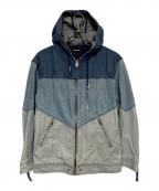 DIESELディーゼル）の古着「デニム切替ジップパーカー」｜インディゴ