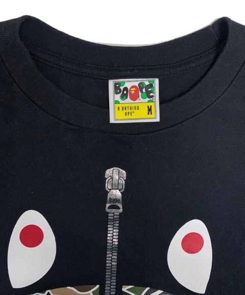 A BATHING APE（ア ベイシング エイプ）A BATHING APE (ア ベイシング エイプ) シャークＴシャツ ブラック サイズ:Mの古着・服飾アイテム