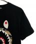 A BATHING APE (ア ベイシング エイプ) シャークＴシャツ ブラック サイズ:M：6000円