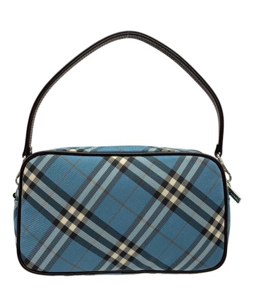 BURBERRY BLUE LABEL（バーバリー ブルー レーベル）BURBERRY BLUE LABEL (バーバリーロンドンブルーレーベル) ハンドポーチ スカイブルーの古着・服飾アイテム