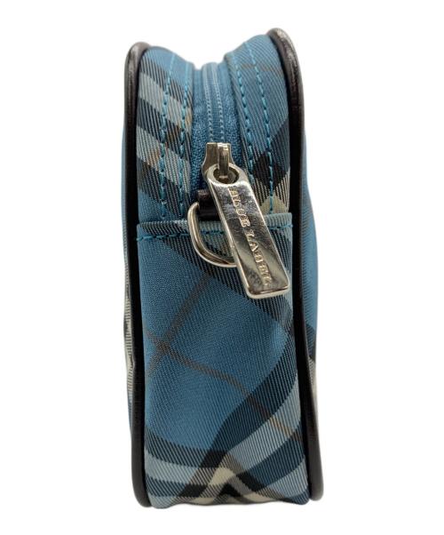 BURBERRY BLUE LABEL（バーバリー ブルー レーベル）BURBERRY BLUE LABEL (バーバリーロンドンブルーレーベル) ハンドポーチ スカイブルーの古着・服飾アイテム