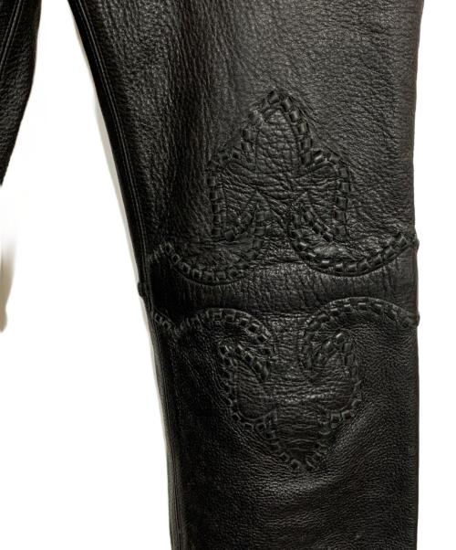 A&G（エーアンドジー）A&G (エーアンドジー) レザーパンツ ブラック サイズ:Ｗ28の古着・服飾アイテム