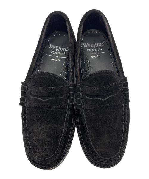 G.H.BASS&CO.（ジー・エイチ・バス・コー）G.H.BASS&CO. (ジー・エイチ・バス・コー) SHIPS (シップス) コインローファー ブラック サイズ:271/2の古着・服飾アイテム