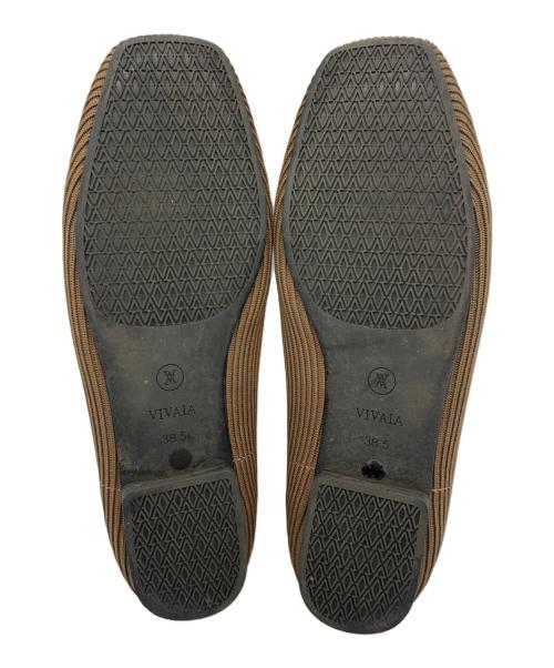 VIVAIA（ビバイア）VIVAIA (ビバイア) パンプス ブラウン サイズ:38.5の古着・服飾アイテム