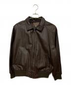 LUAU ATSUKAWAルアウ アツカワ）の古着「レザーブルゾン」｜ブラウン
