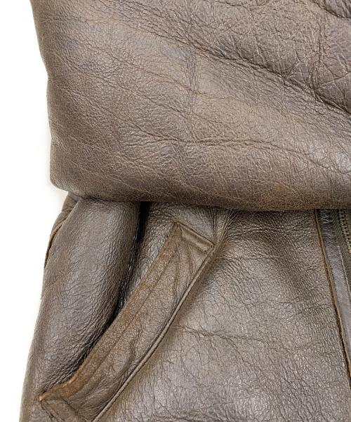 US ARMY（ユーエスアーミー）US ARMY (ユーエスアーミー) フライトジャケット ダークブラウン サイズ:記載なしの古着・服飾アイテム