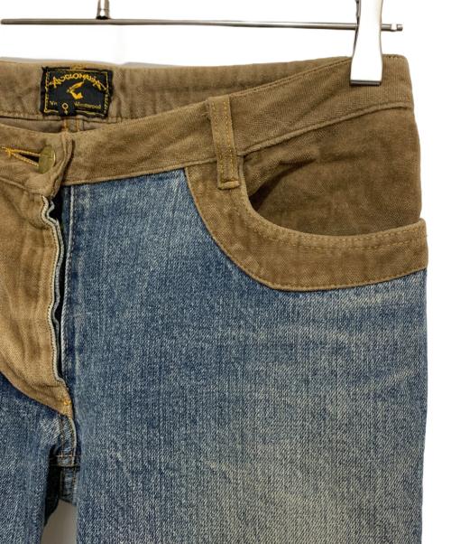 Vivienne Westwood ANGLOMANIA（ヴィヴィアンウエストウッドアングロマニア）Vivienne Westwood ANGLOMANIA (ヴィヴィアンウエストウッドアングロマニア) 切替デニムパンツ インディゴ サイズ:27の古着・服飾アイテム