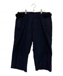 sacai（サカイ）の古着「WIDE CROPPED PANTS」｜ネイビー