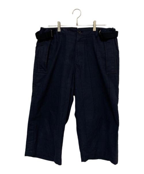 sacai（サカイ）sacai (サカイ) WIDE CROPPED PANTS ネイビー サイズ:2の古着・服飾アイテム