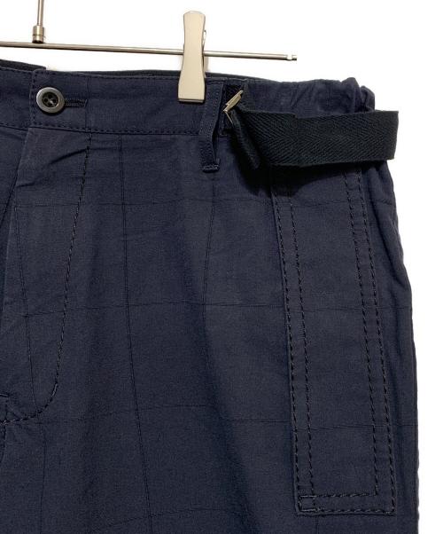 sacai（サカイ）sacai (サカイ) WIDE CROPPED PANTS ネイビー サイズ:2の古着・服飾アイテム