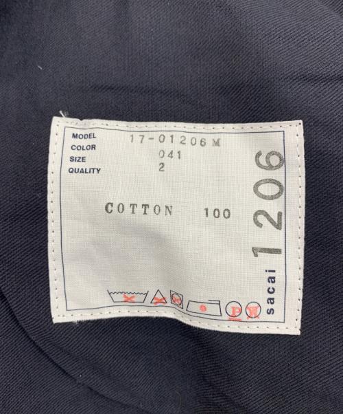 sacai（サカイ）sacai (サカイ) WIDE CROPPED PANTS ネイビー サイズ:2の古着・服飾アイテム