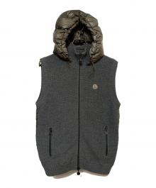 MONCLER（モンクレール）の古着「MAGLIONE TRICOT GILET ダウンベスト」｜グレー